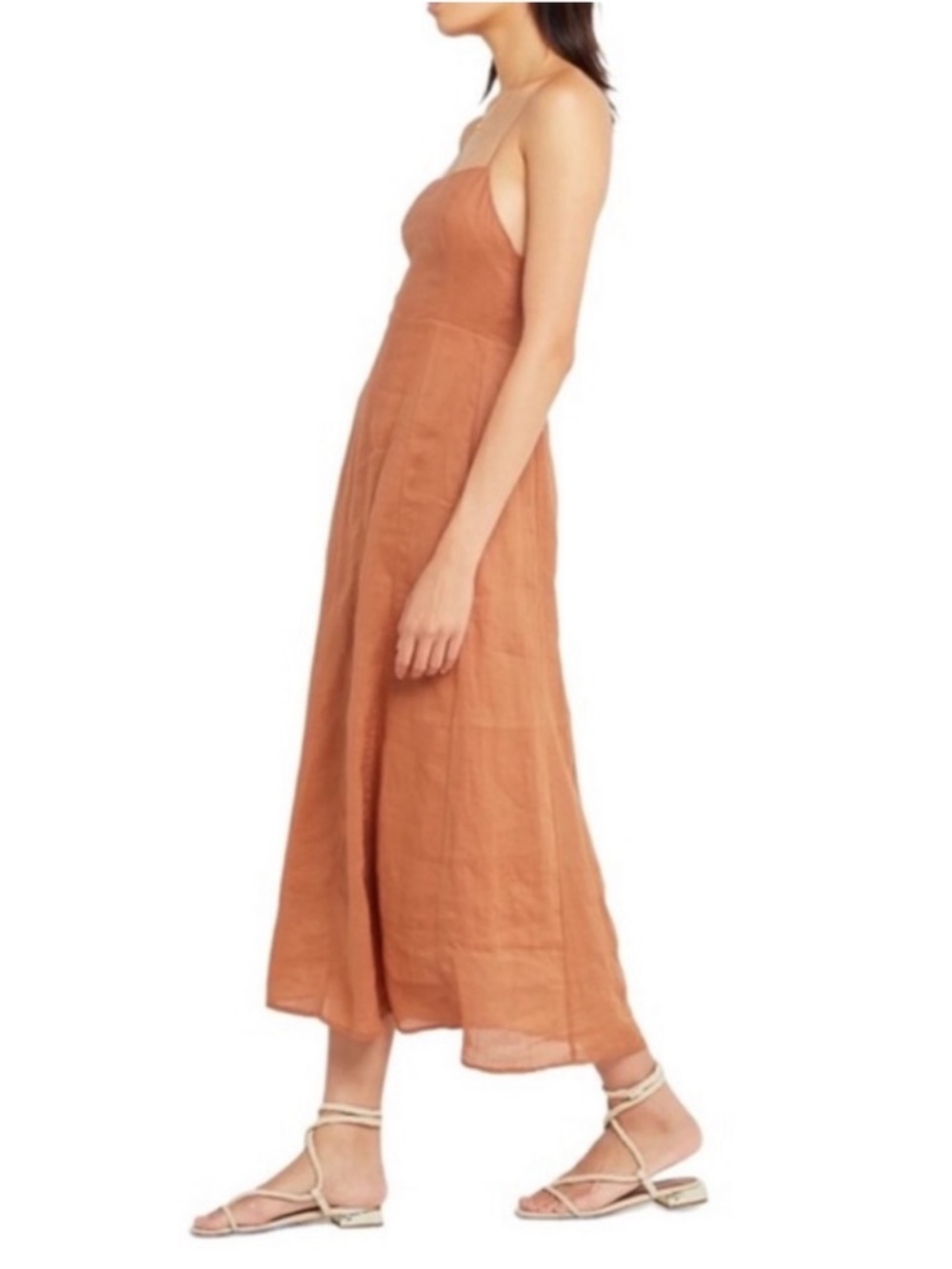 Anthropologie O.P.T. Brinley Hemp Blend Tie Dress Women’s Large